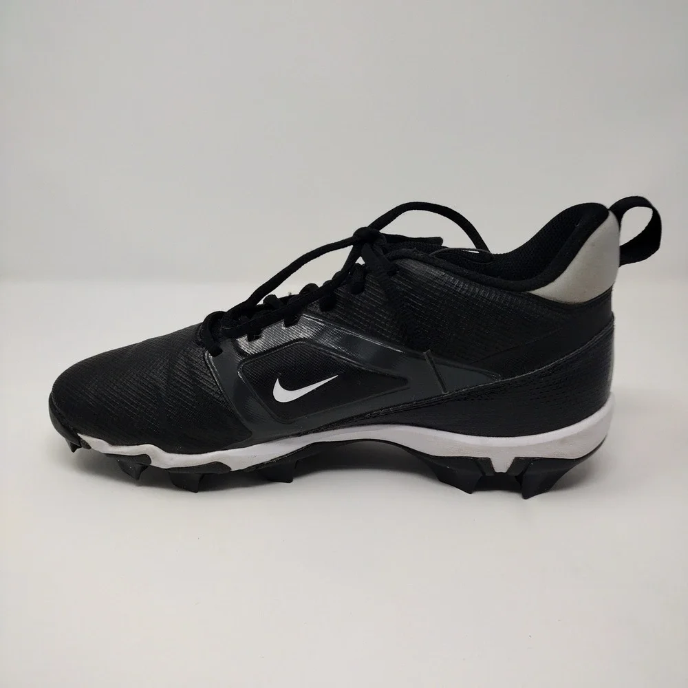 Nike Alpha Huarache 4 Keystone Low Baseball Cleats Black White FQ3875-001 8.5